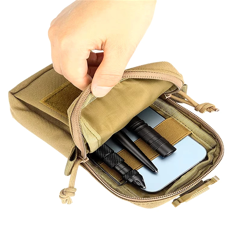 Pasek na ramię Torby na różne akcesoria do plecaka Latarka na klucze Etui na telefon Molle Outdoor Camping Torba na narzędzia EDC — zdjęcie 5