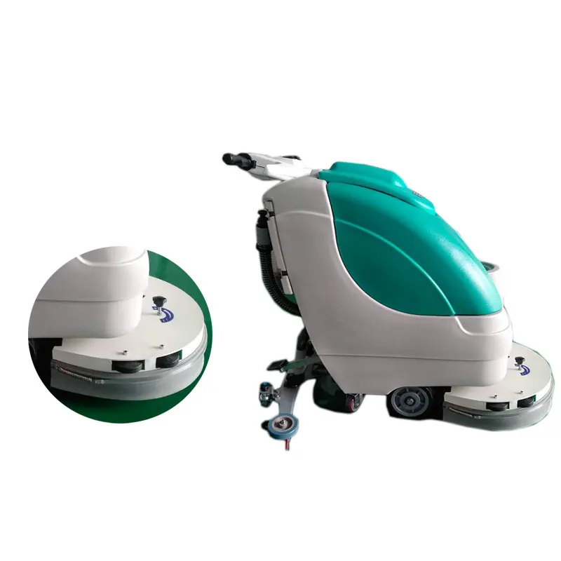 Semi-automatic floor scrubber Floor cleaning machine with a width of 530mm Hotel workshop marble floor maintenance equipment