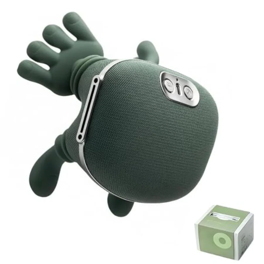 

Bionic Heated Massager Portable Shiatsu Neck and Back Massager Electric Deep Tissue 4D Kneading Massage Simulated Human Hand De