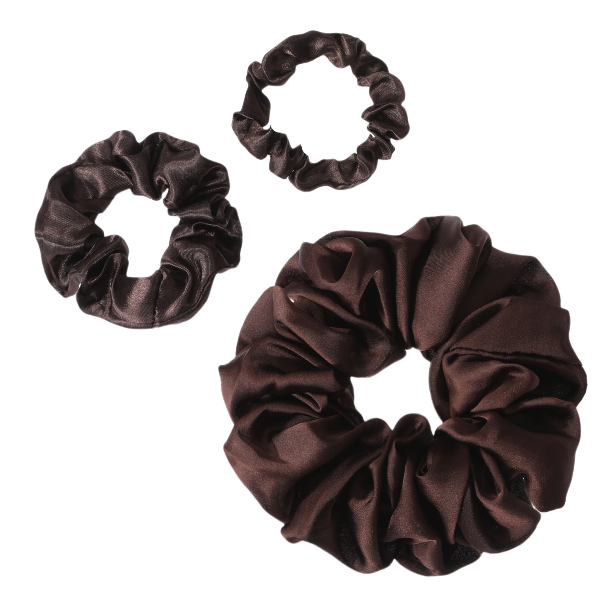 3pc Mori Scrunchie Hair Accessories Women's Premium Hair Cord Headflower French Headwear With Ponytail Headband