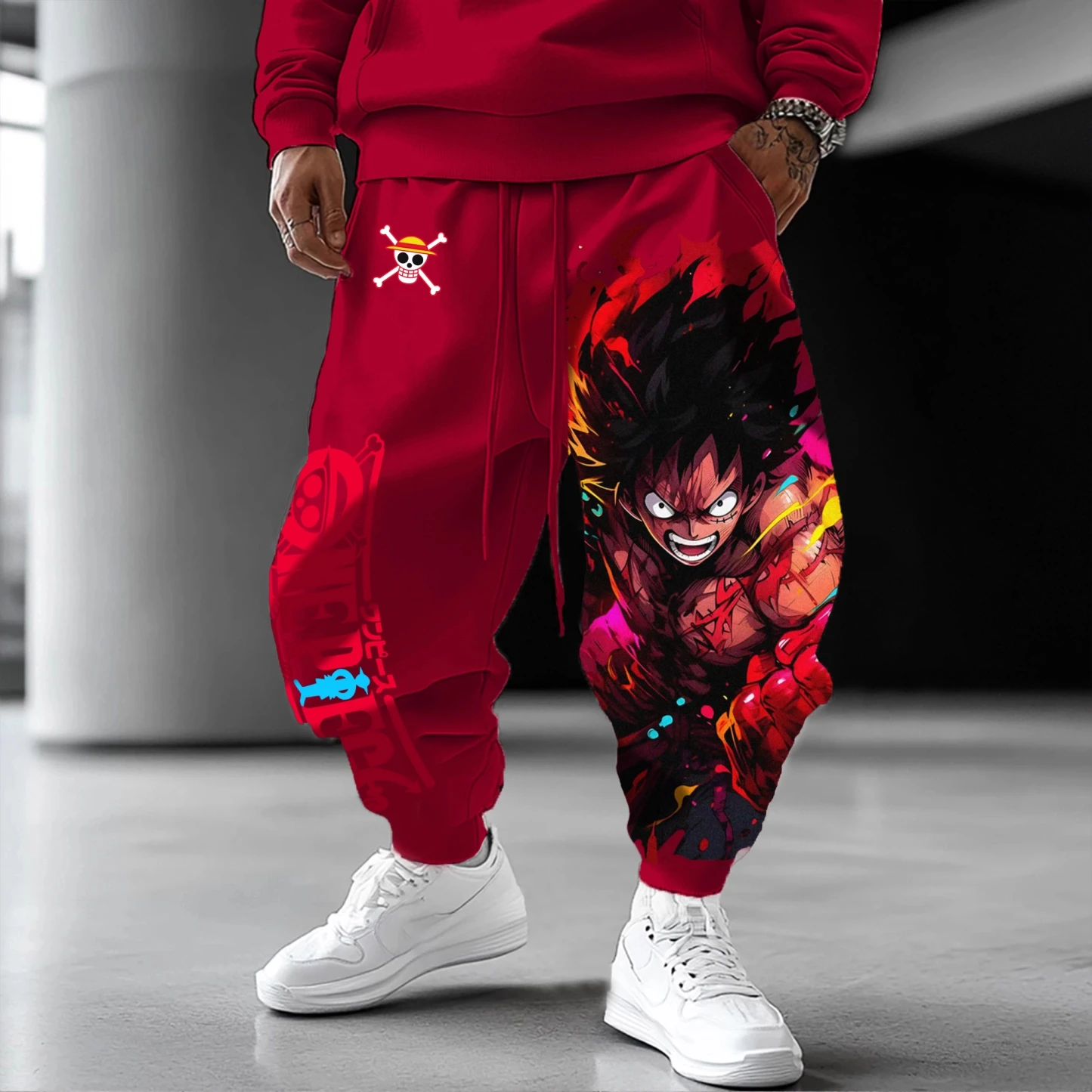 

One Piece Collaboration 2025 Best-selling Autumn Daily Life Commuting Sports Men's Pure Cotton Long Pants and Sweatpants