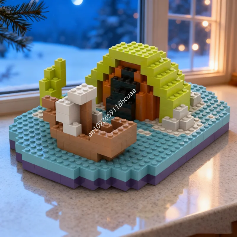 

395pcs MOC Sea Monster Emerges Sculpturesed Model Building Christmas Gifts Blocks Toy Assemble Idea Education Kids Birthday