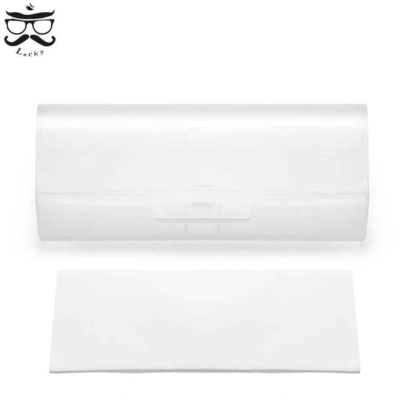 Large Transparent Plastic Sunglasses Box Black Compression Resistant Presbyopia Flat Myopia Glasses Storage Box Wholesale