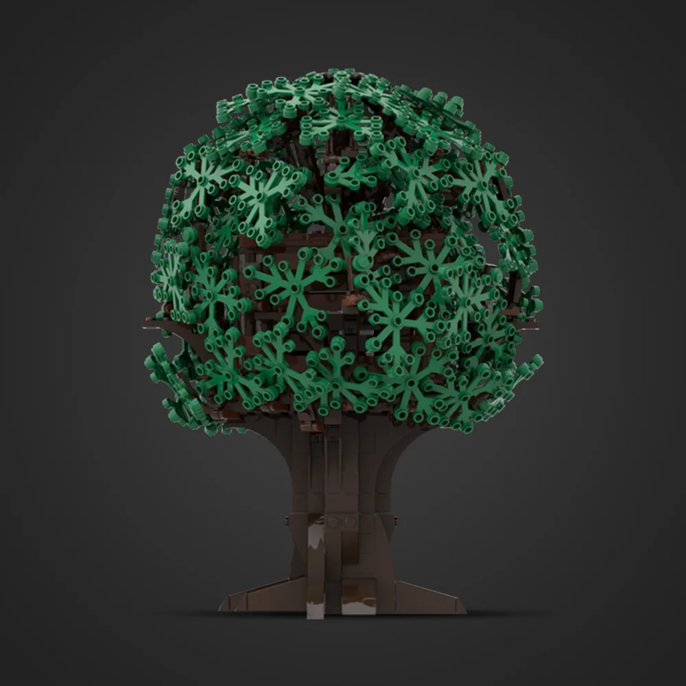 Gobricks MOC Villa Garden Tree Bartss Treehouse Building Blocks Model  Street View Bricks diy Assembled Toy Children Gift