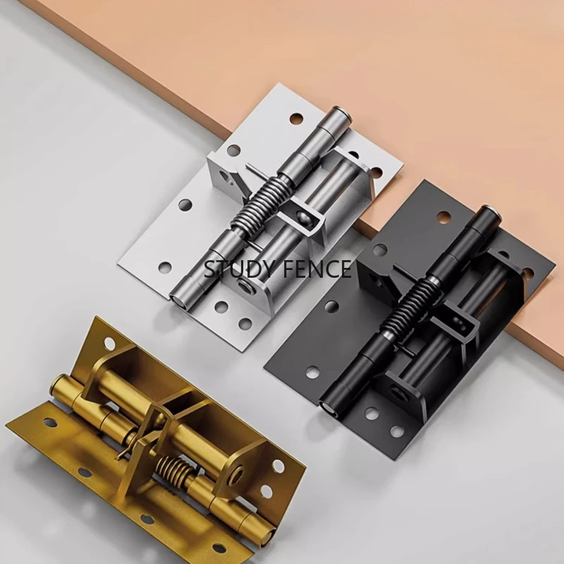 1pc Metal door closer Spring invisible hinge Metal Hinge 90 degree right angle positioning hinge Household hardware accessories