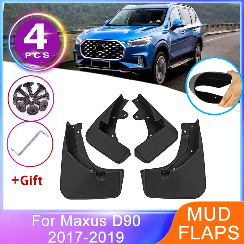 For Maxus LDV D90 2017 2018 2019 Mudguards Front Rear Mudflaps Splash Guards Wheel Protector Flap New Upgrade Fender Accessories