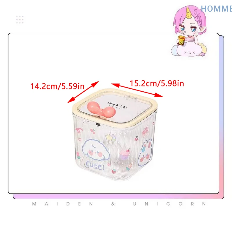 Clear Accessories Organizer Box Multifunctional Storage Box For Hair Ties Jewelry Bathroom Desktop With Storage Organizer