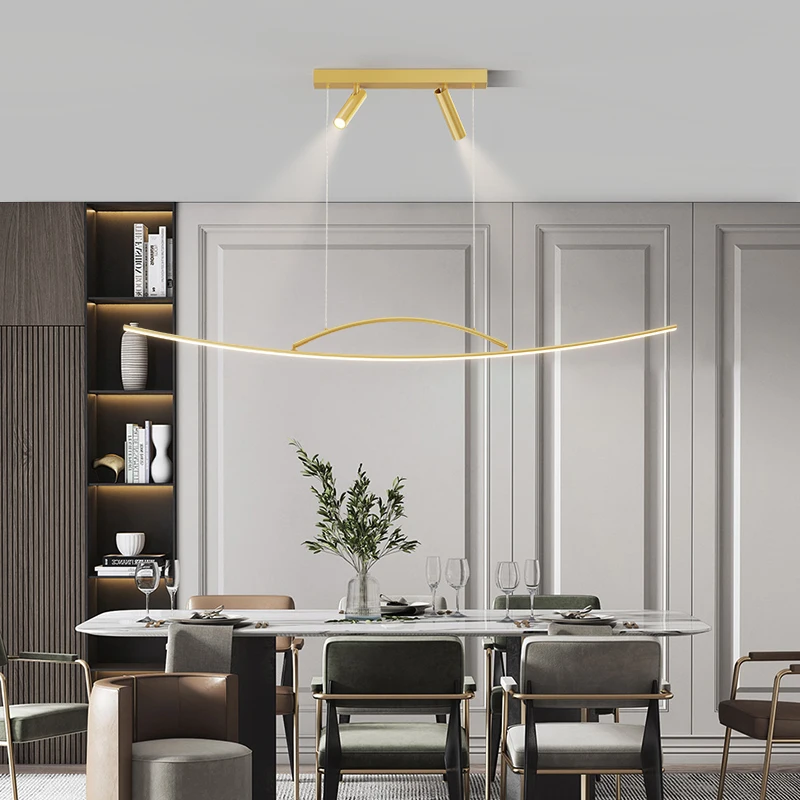 

Simple LED Wire Pendant Light For Dining Table Reading Room Kitchen Foyer Living Room Hotel Restaurant Office Indoor Home Lamp
