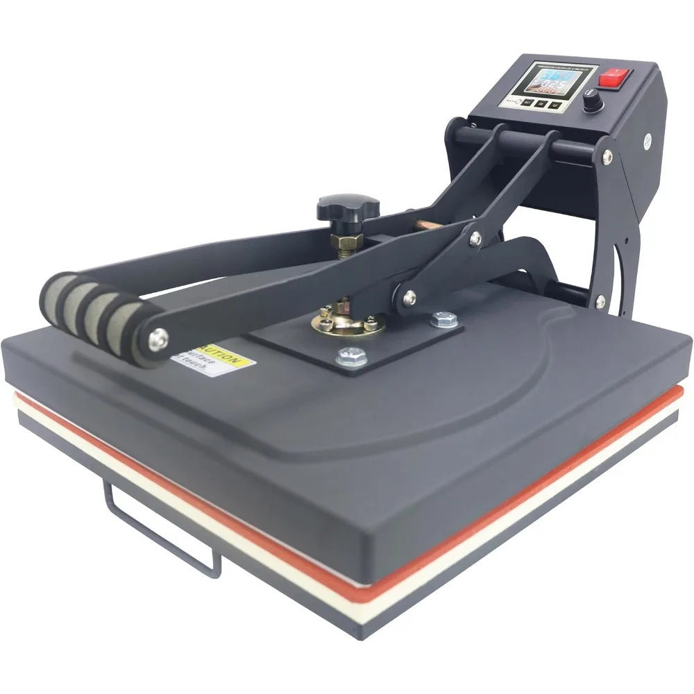 

15" x 15" Color LED Industrial-Quality Digital Sublimation Heat Transfer Machine T-Shirt Heat Press Machine, 15" x 15", Black