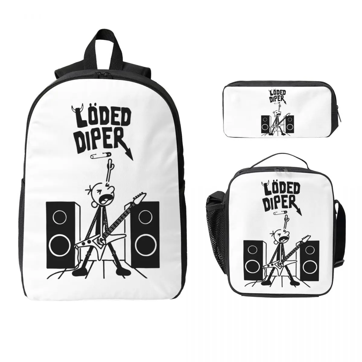 Diary Of Wimpy Kid World Book Day Backpack Student BookBag School Bag Laptop Shoulder Bags 3ps Insulated Lunch Bag Pencil Case