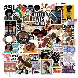 100Pcs Black Lives Matter Right Defense Stickers Pack Blm sticker Non-random Luggage Sticker Laptop Skateboard Motor Car Decal