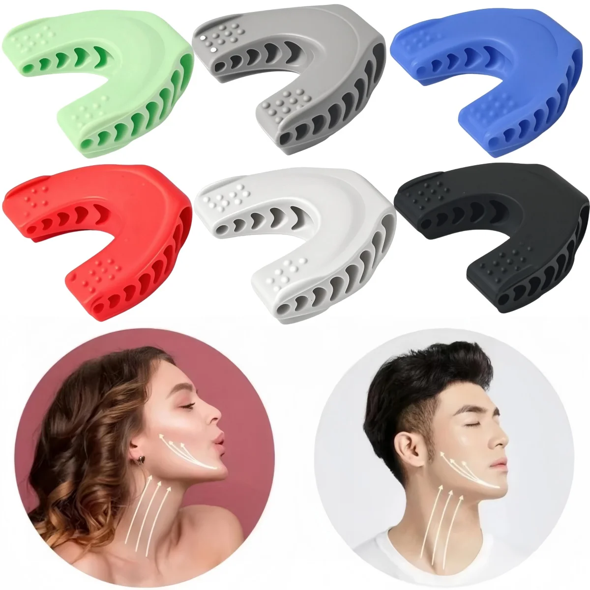 Jaw Exercisers for Men&Women, Upgraded Jaw Facial Trainer,3 Resistance Levels Jaw Sharper Neck Toner Strengthen Your Chin