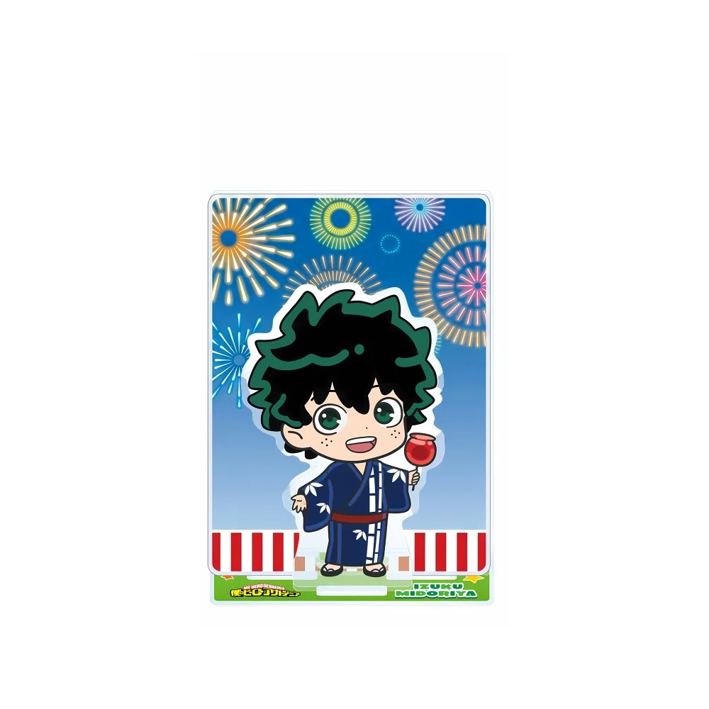 My Hero Academia Deku Bakugo Todoroki Ochako Aizawa Dabi 10cm Acrylic Stand Figure Keychain Desk Ornament Plate Decor