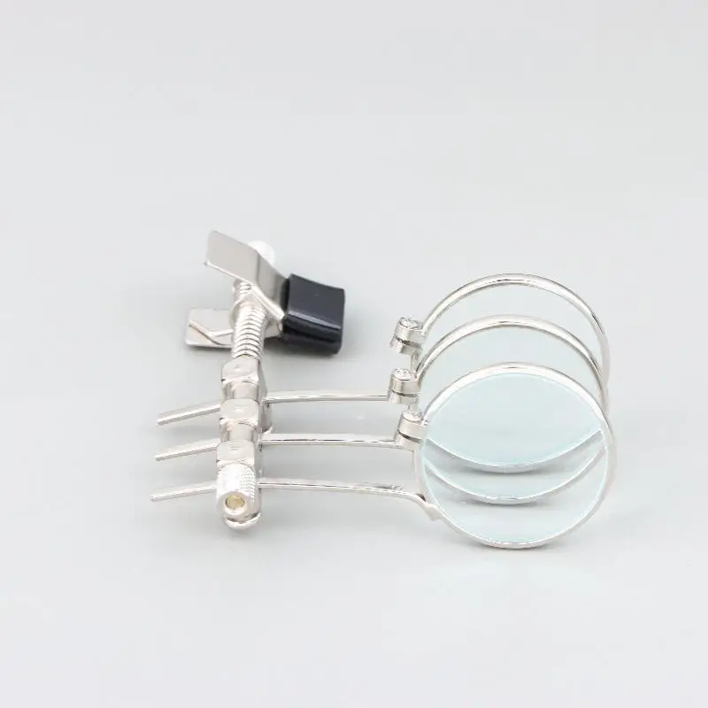Jeweller's Eye Loupe Triple Ocular Loupe Clip On Eye Glasses Magnifier Jewellery Watch Detail Making Repair Tool
