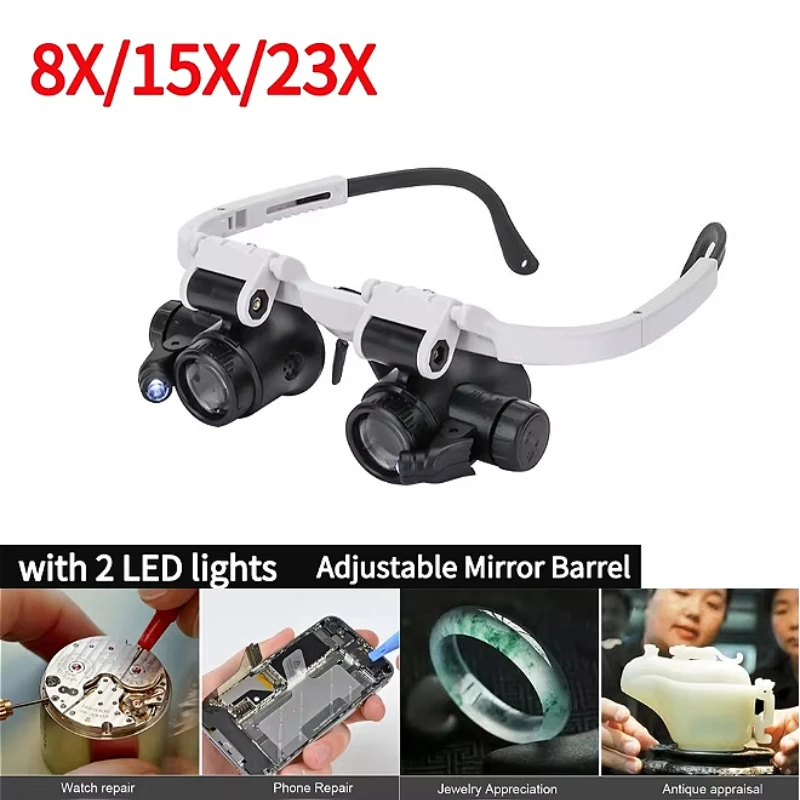 yZ[z2xLED 8X 15X 23X vΏCg勾Lkg勾Kl 2 LED CgtǏp
