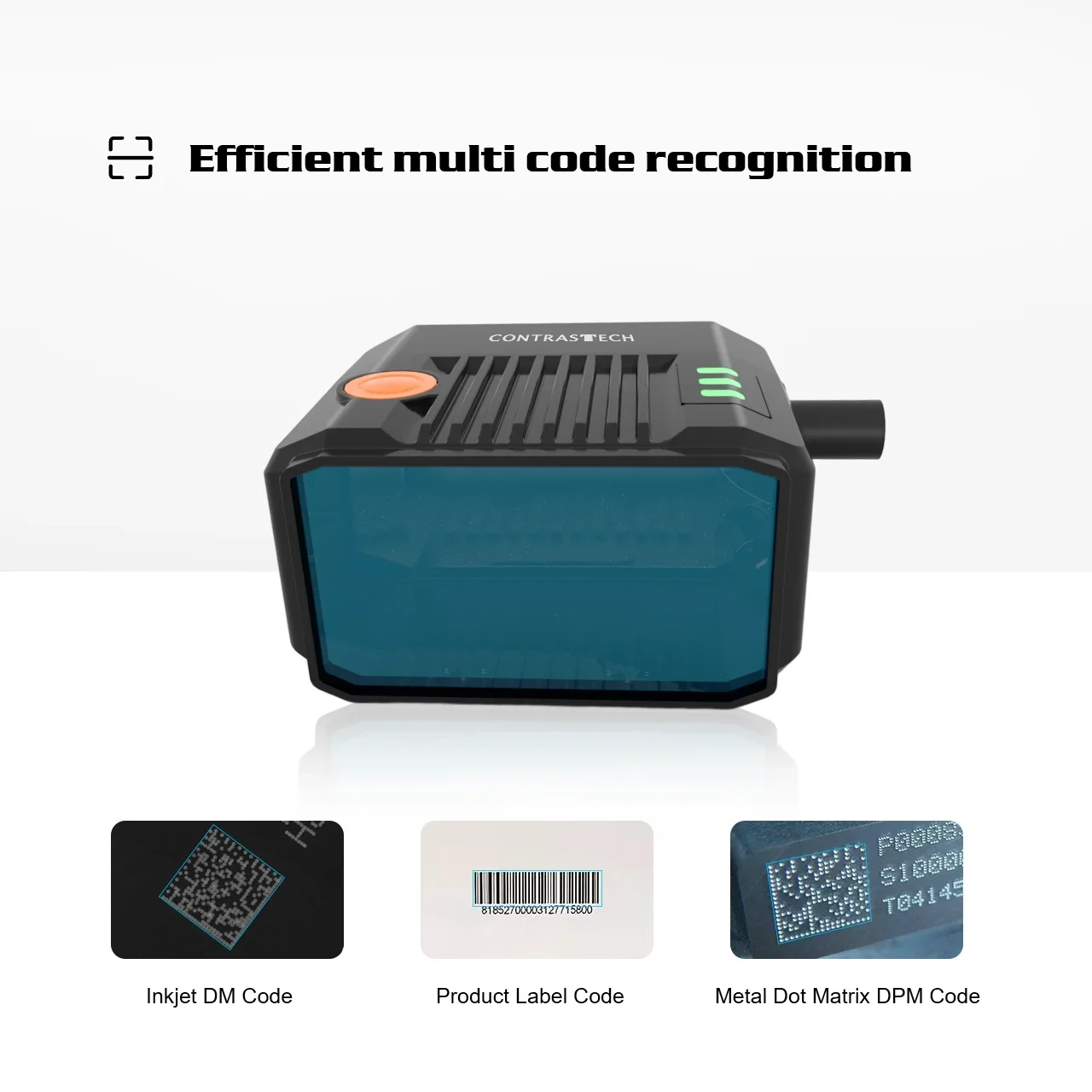 เครื่องอ่านโค้ด 2432x2048 Fast Ethernet 4.9MP 60fps โฟกัสอัตโนมัติ ใช้ AI พร้อมฟังก์ชันการเรียนรู้เชิงลึกและประสิทธิภาพสูง