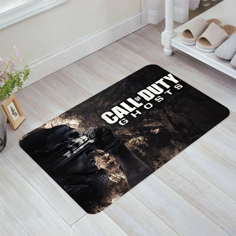 C-Call of D-Duty Game Floor Mat Room Rugs Kitchen Rug Doormat Entrance Door Carpets Home Balcony Foot Carpet Mats Bathroom Bath