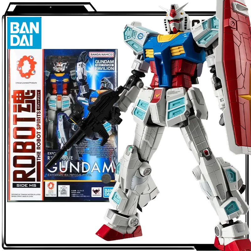 بانداي حقيقية روبوت الأرواح أنيمي الشكل RX-78F00/E جاندام ألعاب شخصيات الحركة لصبي أطفال هدية تحصيل نموذج الحلي