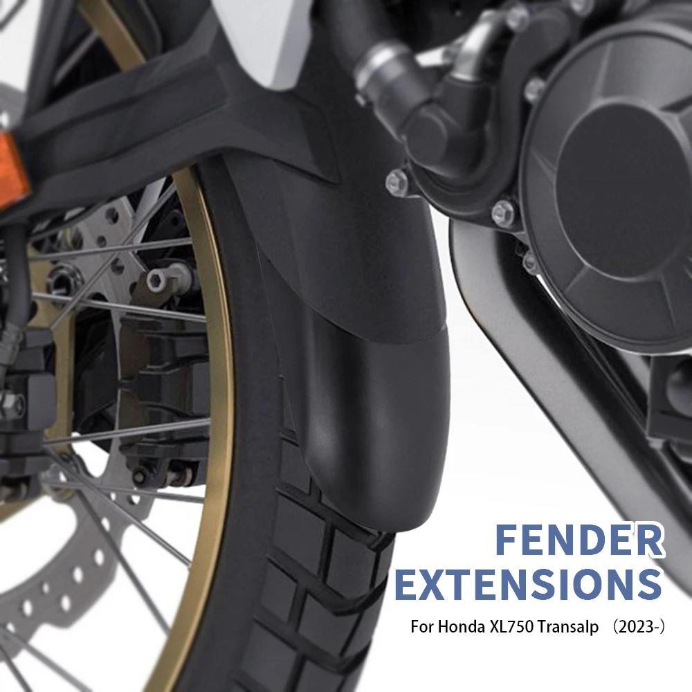 Motorcycle Accessories Front Fender Mudguard Extender Extension For Honda XL750 Transalp 2023-