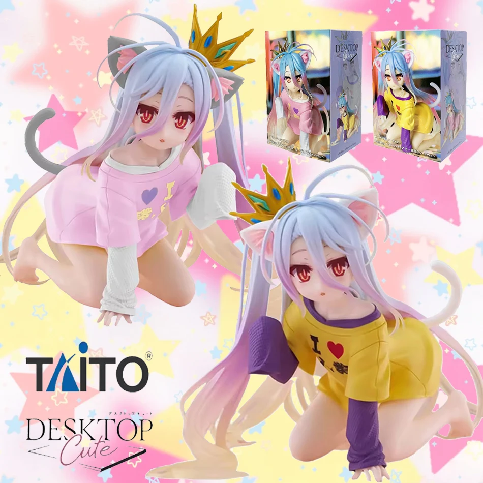 In Stock 10CM Cute NO GAME NO LIFE Shiro Animation Figures Ornaments Collection Models Toys Gifts Christmas gift