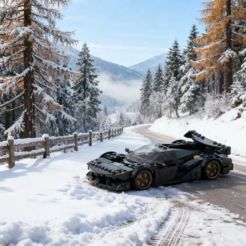 247-teiliges MOC City Champions 8 Blackgold-Spezialauto Modellbausatz Konstruktion Weihnachtsgeschenke DIY Kreative Spielzeugidee