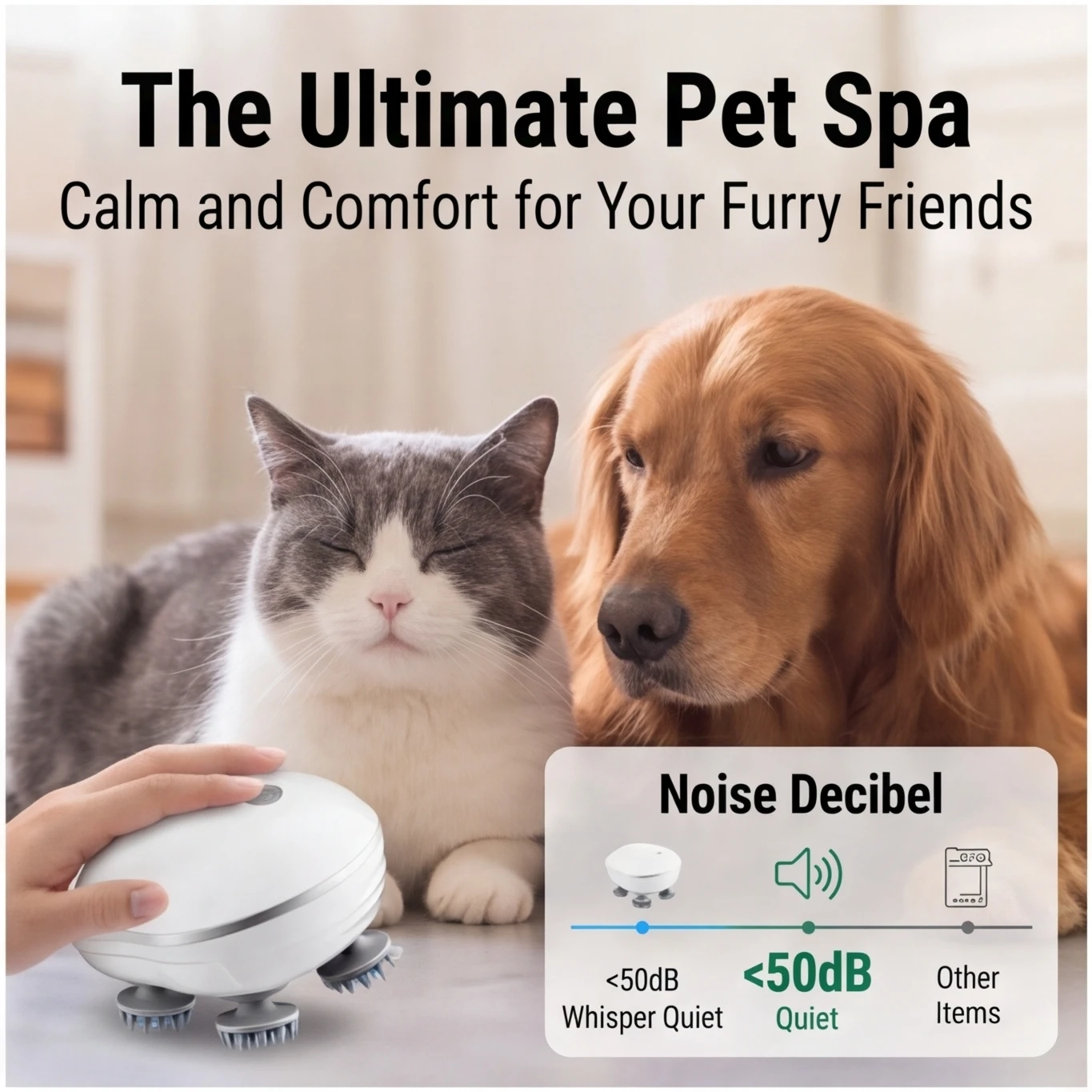 2-in-1 Electric Scalp Cleaner & Pet Massager – Deep Vibration Brush for Hair Wash & Pet Relaxation, Rechargeable & Easy to Clean image 3