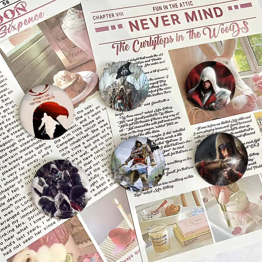 A-القتلة-الجديدة لعبة شارات صفيح لينة زر دبوس بروش شارة معدنية مخصصة مجوهرات اكسسوارات قبعة حقيبة التلبيب