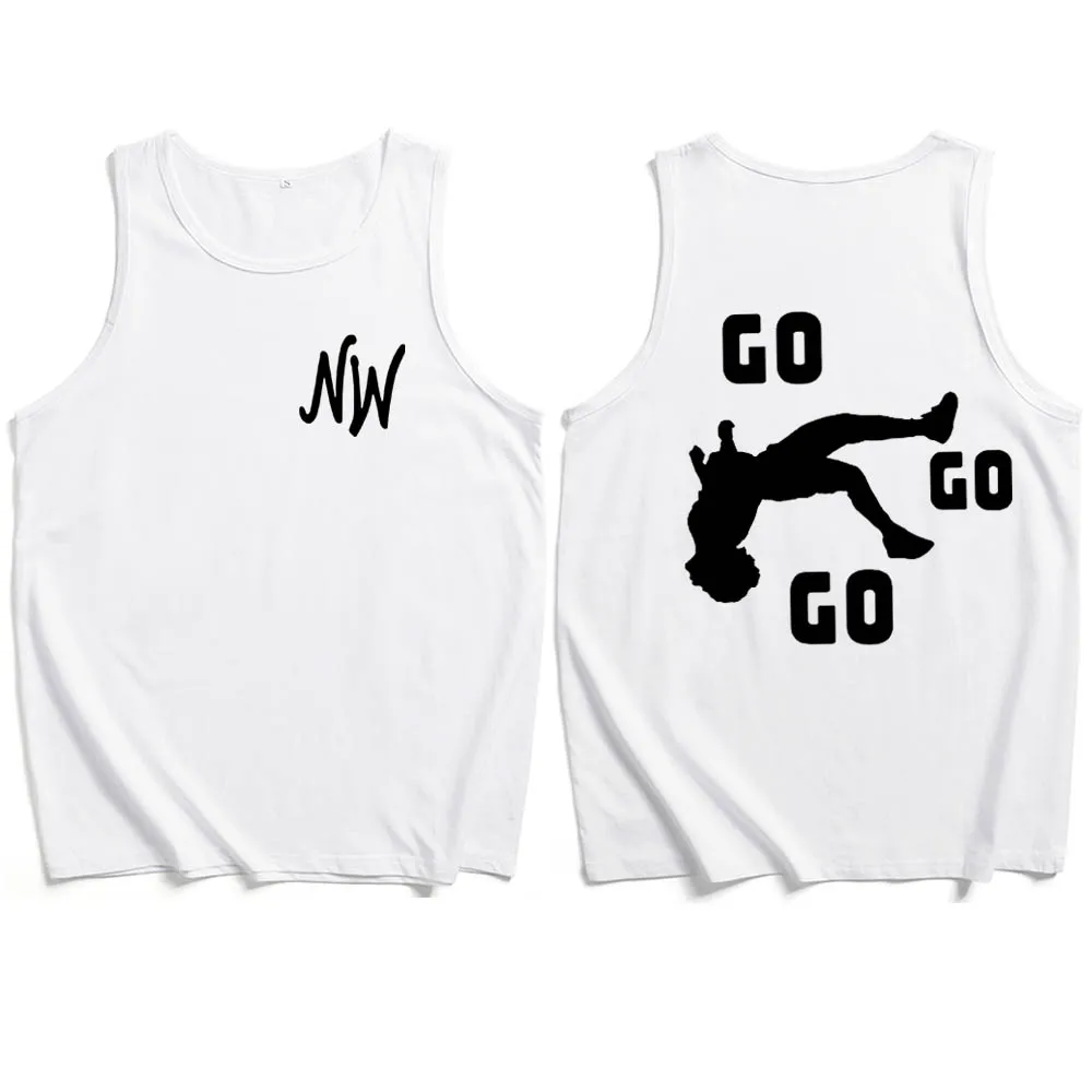 Nidal Wonder Go Go Go Kamizelka T-Shirt Nidal Wonder Music Merch Mężczyźni Kobiety Streetwear Fani Prezent Tank Tops