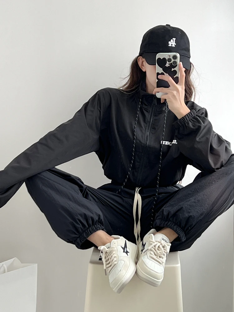 

Bla мотоциклетная ветровка или Jaet, женское уличное солнцезащитное пальто с воротником-стойкой, обычный тонкий свободный крой