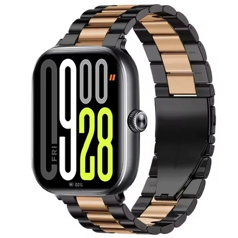 Металлический ремешок для Redmi Watch 5/4, удобный сменный браслет из нержавеющей стали для Xiaomi Band 9 Pro/Mi Band 8 Pro Correa