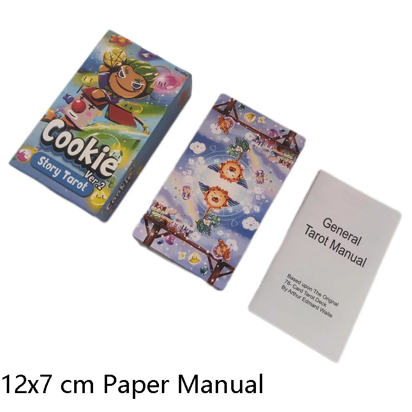 

12x7 CM Cookie Story Tarot ver .2 Card Games Paper Manual