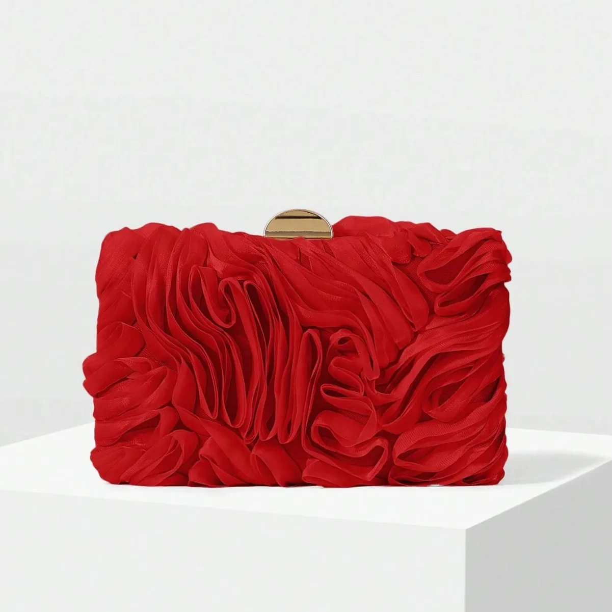 Popular dinner bag lace flower dinner bag premium light luxury party wedding dress bag handbag view 2