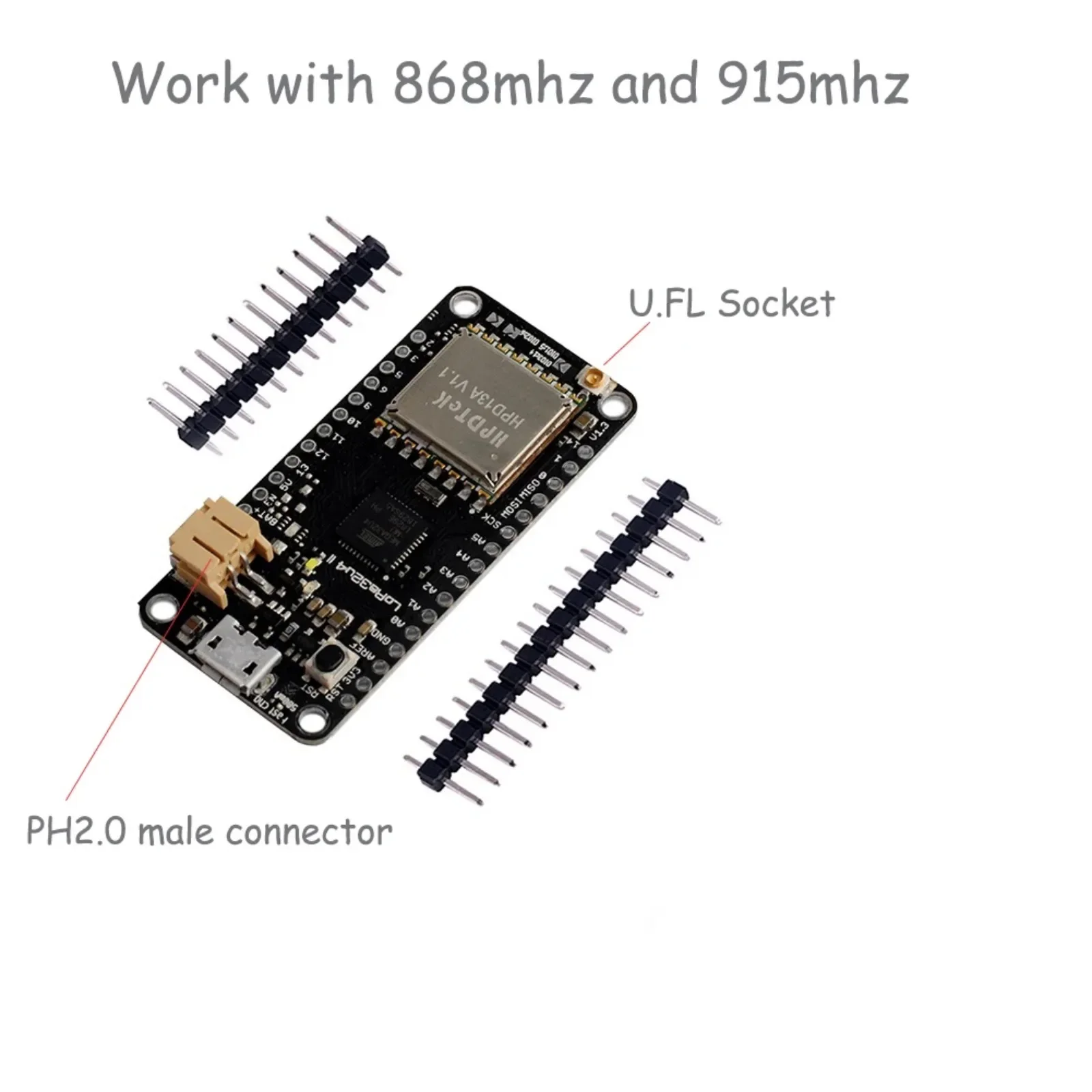 4pcs/lot 433MHz LoRa32u4 Ra-02 1KM LoRa Wifi Transceiver Module SX1278 LiPo JST Connector Antenna for Arduino