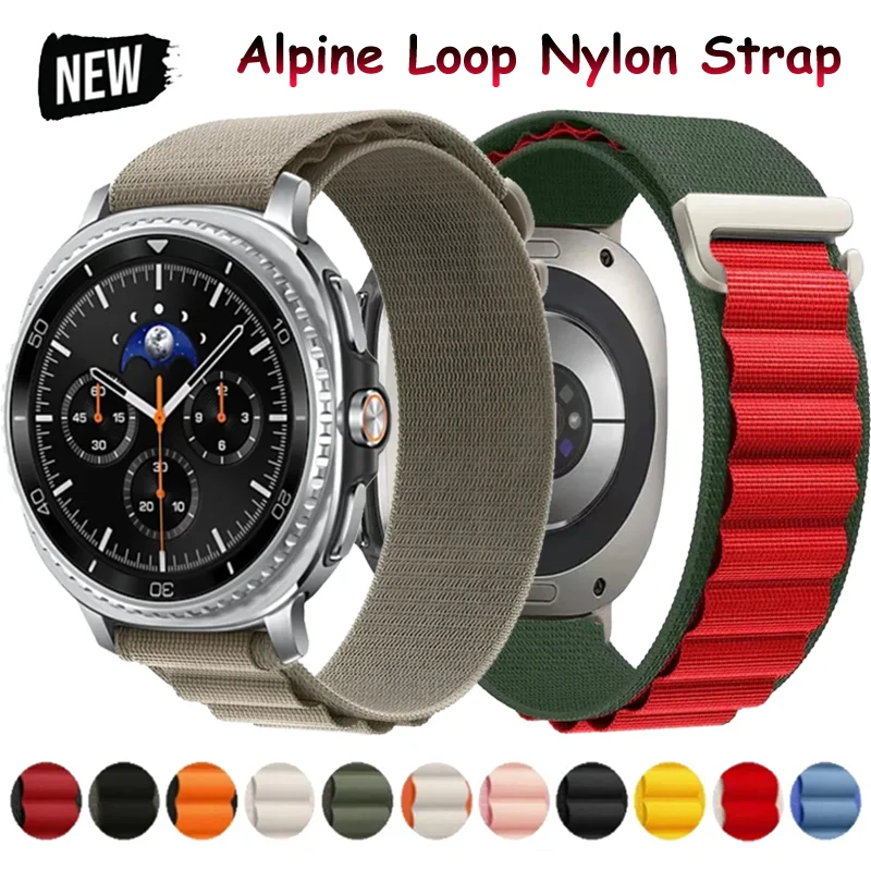 Alpine Loop Nylonarmband für Samsung Galaxy Watch 8 44mm 40mm Classic 46mm Armband Galaxy Watch Ultra 2025 47mm Correa Zubehör