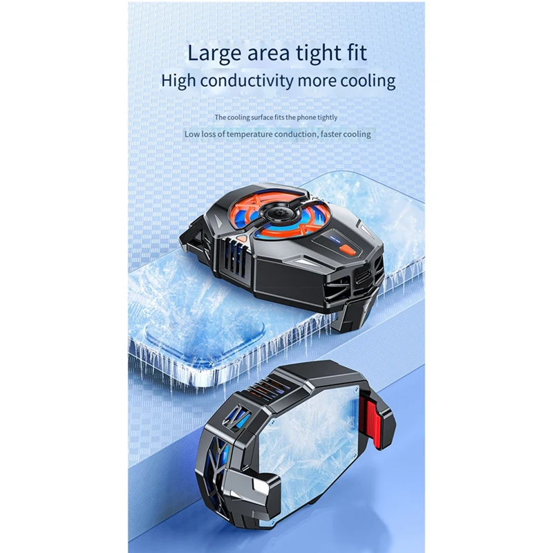 Магнитный радиатор мобильного телефона, кулер для мобильного телефона, охлаждающий вентилятор для телефона с полупроводниковым охлаждающим чипом, для мобильных игр, прочный