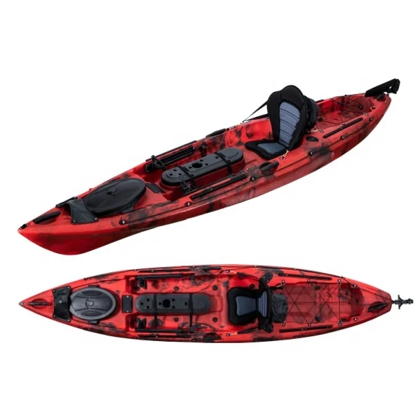 Top Grade Sea Boat Fishing Kayak 11FT  Plastic 1 Person 1 Seater With Kayak Accessories
