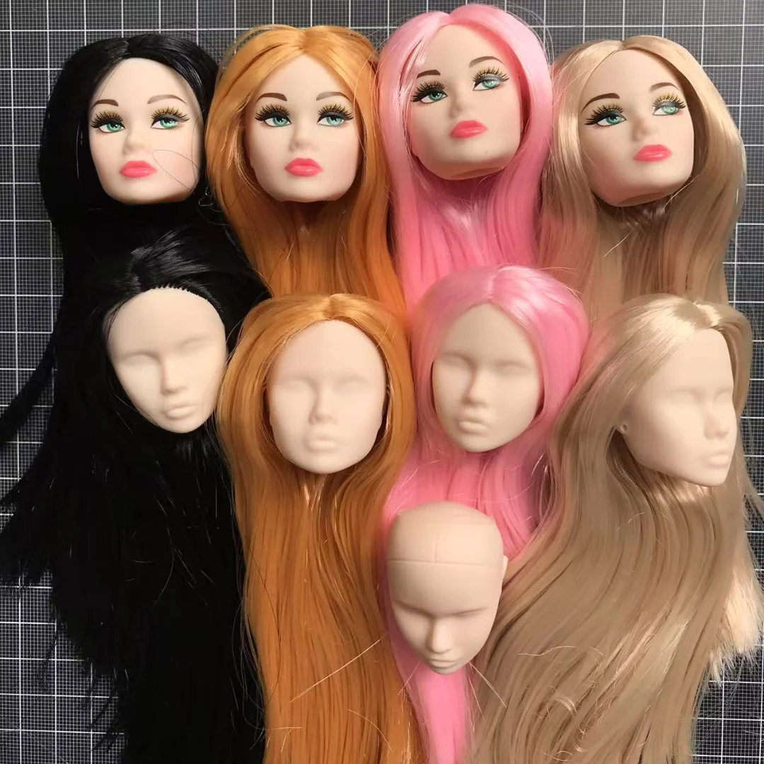 

Кукольные головы Poppy Parker, игрушечные головы для кукол «сделай сам», с хорошей коллекцией макияжа, 1/6, женские кукольные головы, детали, аксессуары