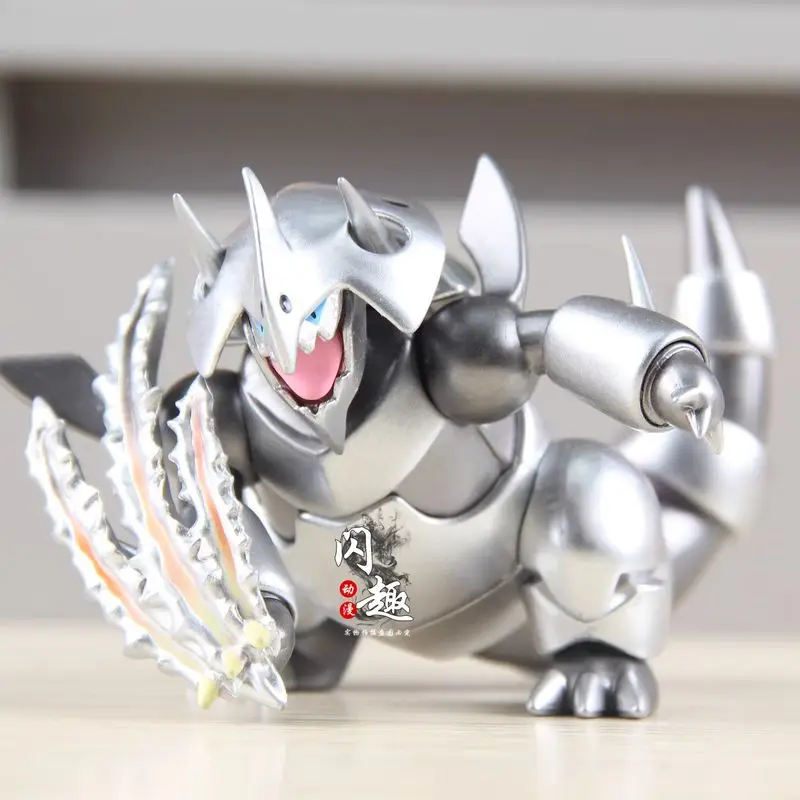 

Pokemon Figurine Digimon Aggron Action Figure Manga Model Kawaii Doll Ornament Anime Peripheral GK Statue Toys Gift for Children