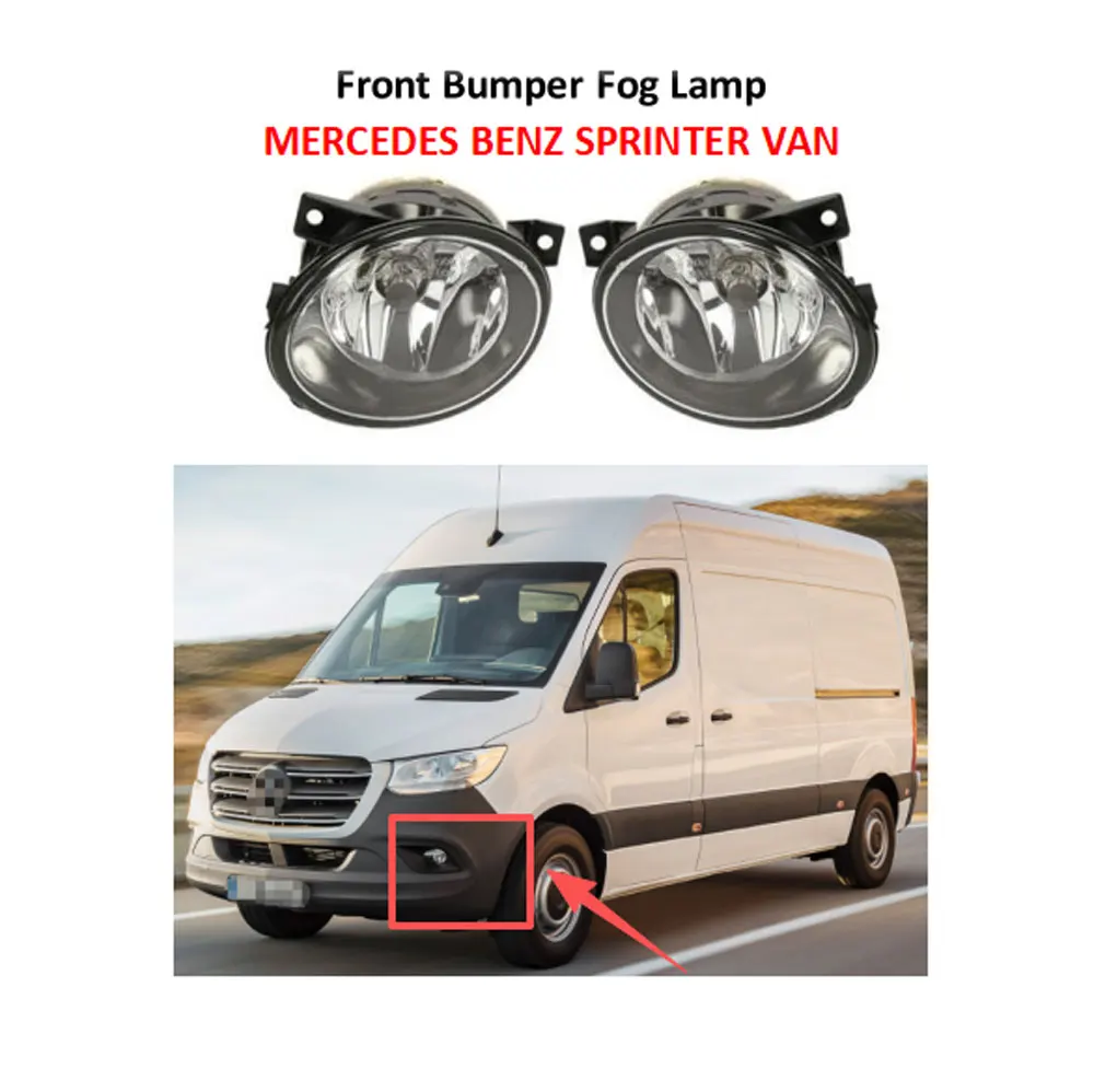 INSB 1 Set 2 Pcs Front Bumper Fog Lamp 9068203861 9068203961 for MERCEDES BENZ SPRINTER VAN