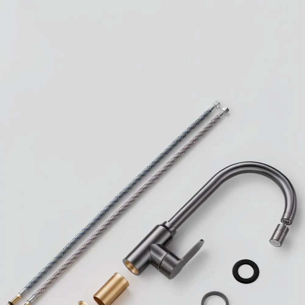 Modern Copper Faucet For For Jiurong Hot Cold Mixer Tap Swivel Spout Anti Splash Laundry Cabinet Sink Basin Washing Device