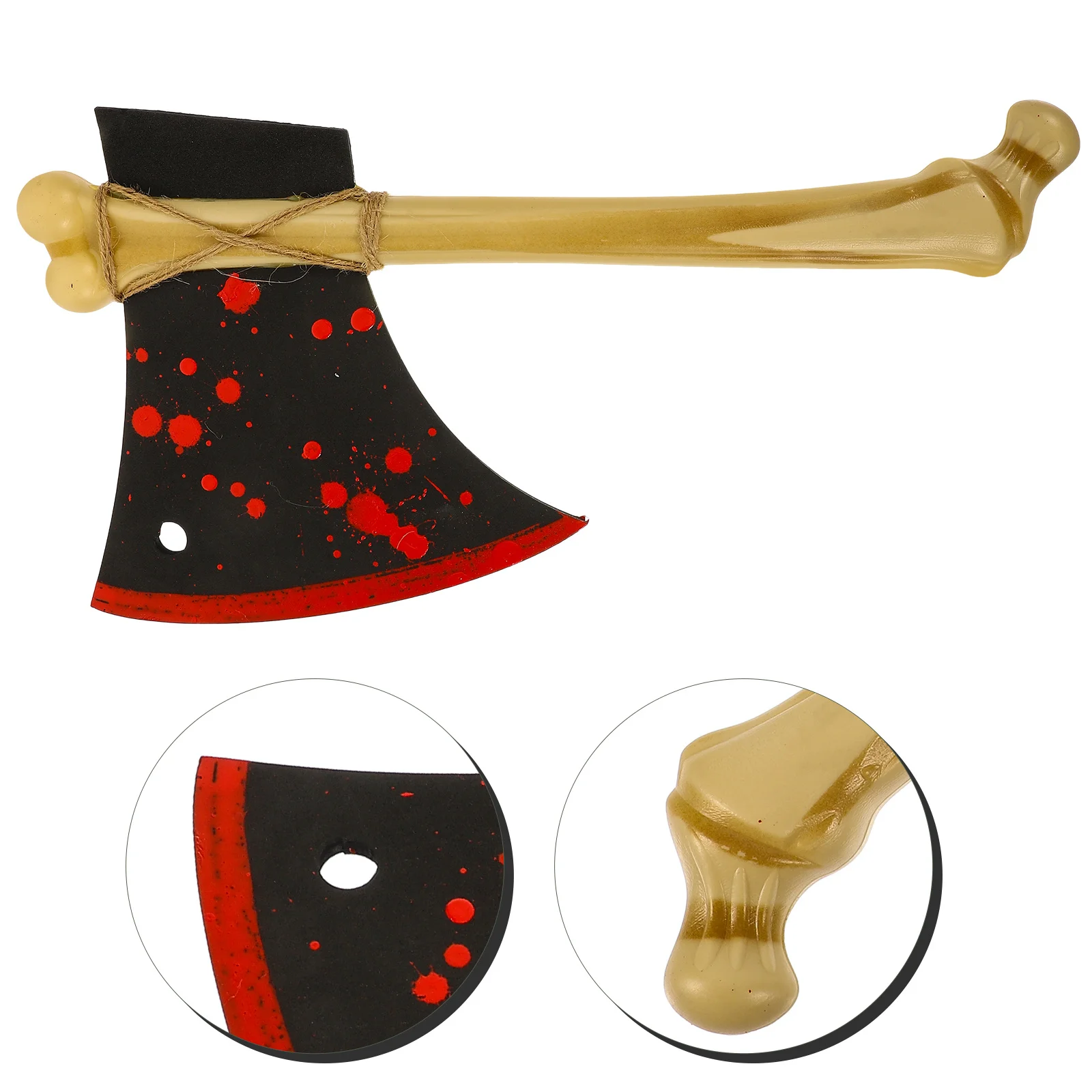 

Simulated Axe Prop Halloween Cosplay Accessory Realistic Unique Design Safe Plastic Polymer Rubber Home Party Decor