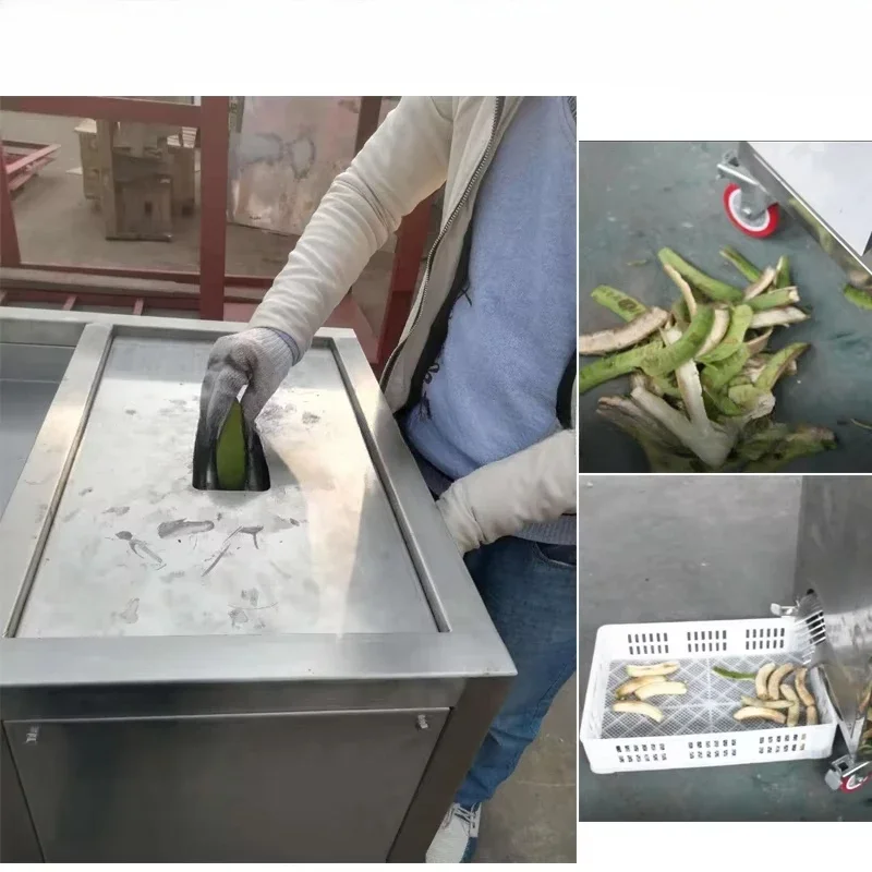 Electric Green Banana Peeler Machine Commercial Green Plantain Peeler Stripping Machine