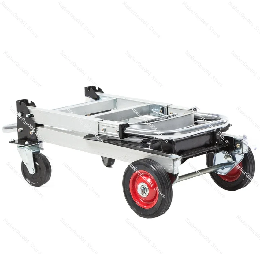 KT-2020A Portable Folding Cart Trolley Luggage Cart Folding Truck Manual Folding Silent Heavy Shopping Cart Household Hand Truck