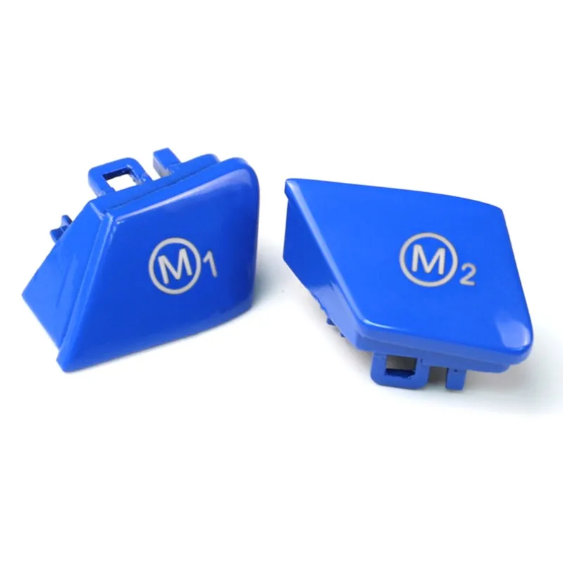 لسيارات BMW M3 F80 F82 ألياف الكربون عجلة القيادة وضع التبديل زر استبدال أجزاء #4