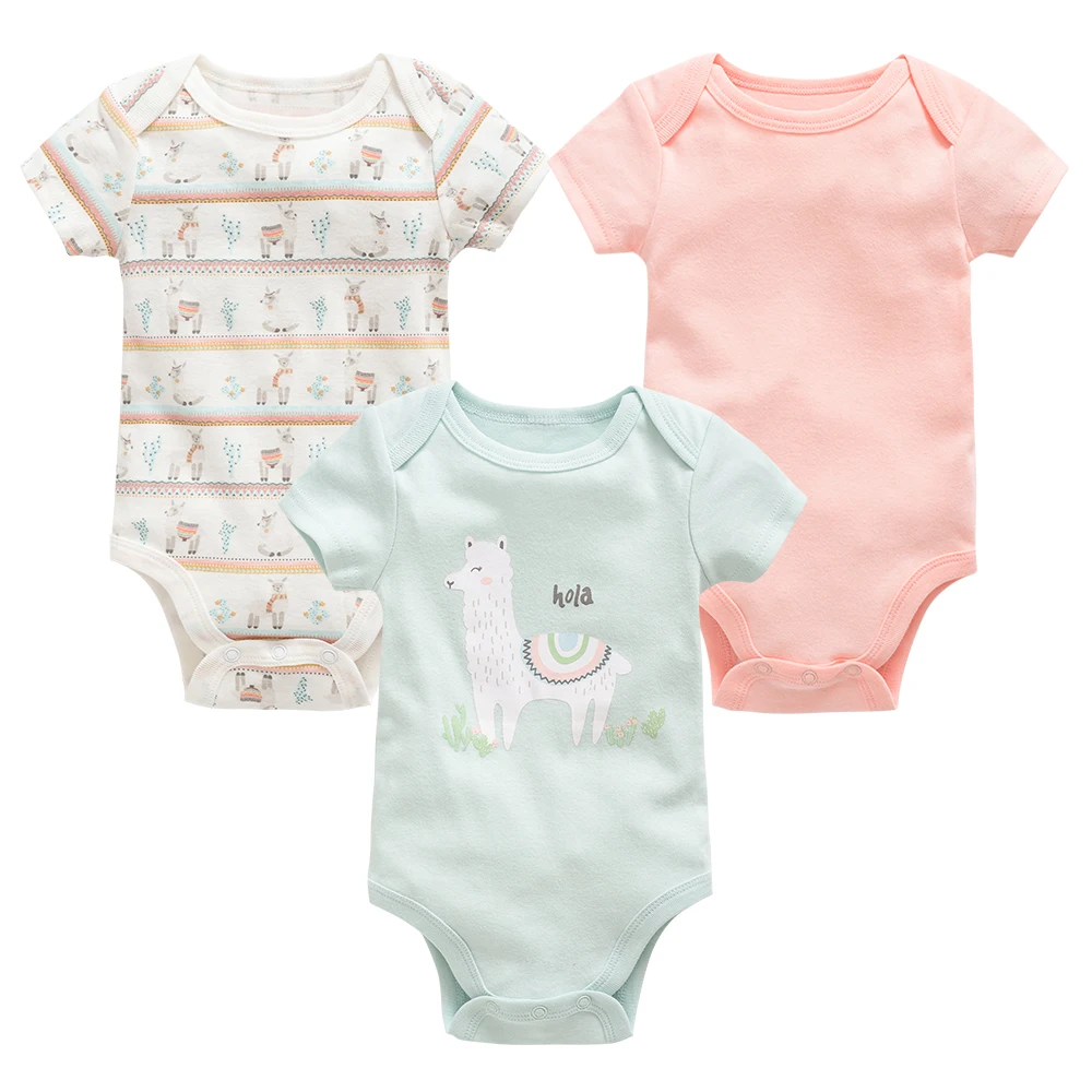 Baby Cotton Short Sleeve Bodysuits 22
