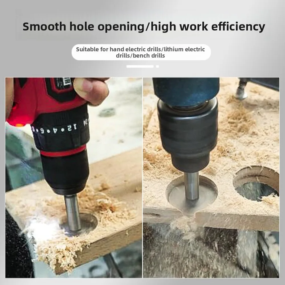 Handheld Electric Drill Wooden Board Hole Drilling Wood Drill Bit Self Centering Woodworking Hole Saw Cutter Tools Forstner