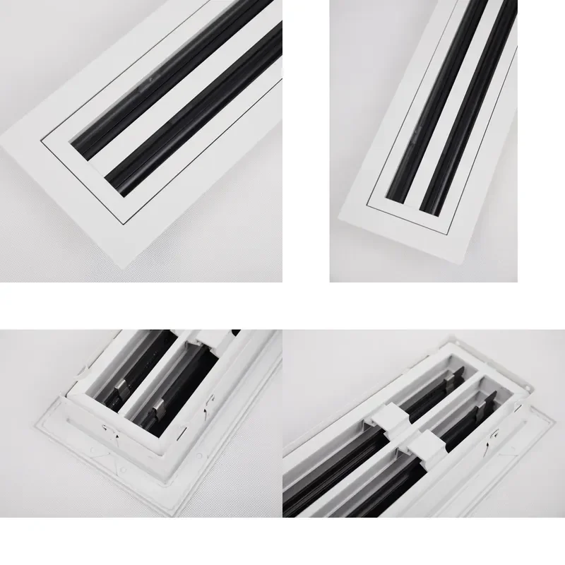 HVAC System Aluminum Linear Slot Diffusers Air Registers with Removable Core