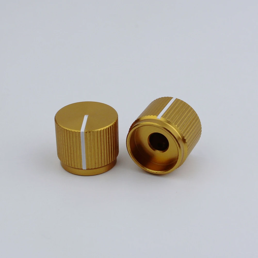 1 Piece Aluminum Flat Top Knob For Electric Bass 16MM*19MM*6.0MM Available In Five Colors