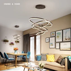 Modern LED Ring Chandelier For Living Room Dining Room Bedroom Kitchen Ceiling Pendant Light Home Lighting Interior Decoration