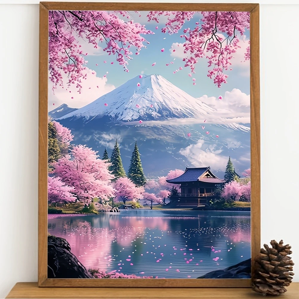 500/1000/1200/2000PCS Puzzles for Adults Beautiful Mount Fuji,Jigsaw Puzzles Brain Challenge Game Gift Home Decor
